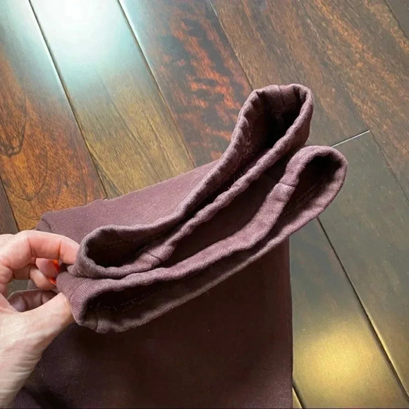 Roots Sweatpants Straight Leg Track Pants  Fleece Joggers Burgundy Size XS - Picture 12 of 16